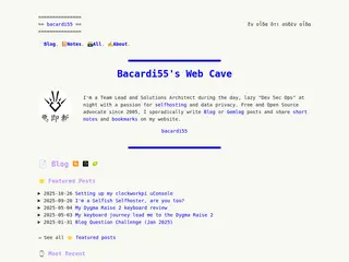 Bacardi55's Web Cave | Bacardi55's Web Cave