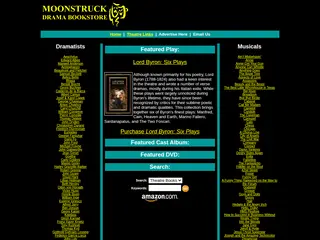 Moonstruck Drama Bookstore - plays, cast albums, sheet music, theatre news & more