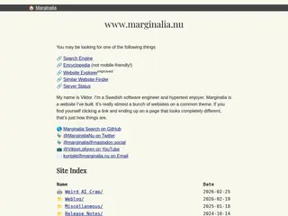 www.marginalia.nu | marginalia.nu