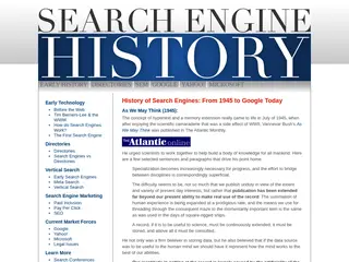 Search Engine History.com