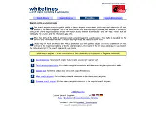 Search engine promotion guide