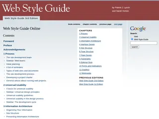 Contents | Web Style Guide 3
