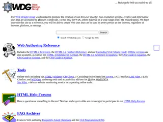 HTML Help by The Web Design Group