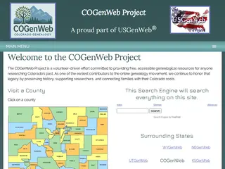Colorado COGenWeb Family History, Genealogy