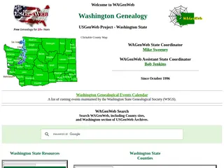 WAGenWeb - Washington Genealogy