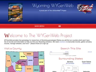 WYGenWeb - Wyoming Genealogy, Family History