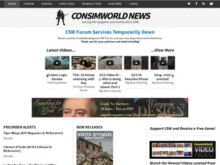 ConsimWorld News - serving the wargame community since 1996