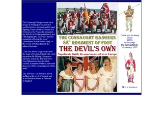 Connaught Rangers (Devil's Own) Napoleonic Battle Re-enactments