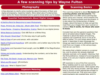 Digital Image Basics 101 - All about images from cameras and scanning