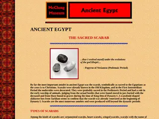 McClung Museum - Egyptian Scarabs