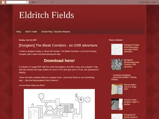 Eldritch Fields: [Dungeon] The Bleak Corridors - an OSR adventure