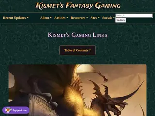 Links to Useful Resources for Tabletop RPGs and Fantasy Writing