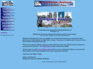 Backpack Europe on Budget--Backpacking and travel info for travelers.