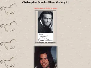 Christopher Douglas Photo Gallery #1