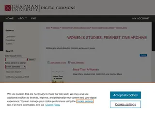Women’s Studies, Feminist Zine Archive | Women's and Gender Studies | Chapman University