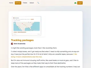 Tracking packages
