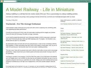 A Model Railway - Life in Miniature: Trackwork - For The Average Enthusiast