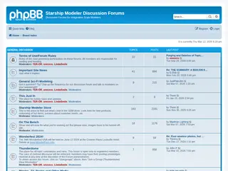 Starship Modeler Discussion Forums - Index page