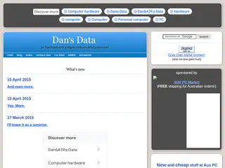 Dan's Data - PC hardware and gadget reviews!