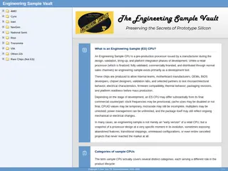 Engineering Sample Vault