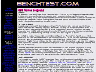 Benchtest.Com - CPU Cooler Programs Intro