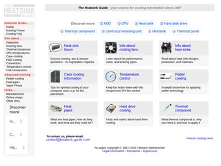 The Heatsink Guide - All about PC cooling