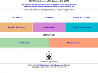 SDF Public Access UNIX System - Free Shell Account and Shell Access