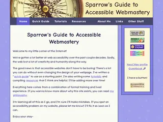 Sparrow's Guide to Accessible Webmastery