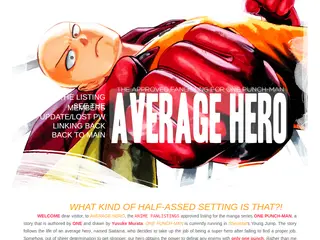   just your average, everyday hero       the fanlisting for ONE PUNCH-MAN          