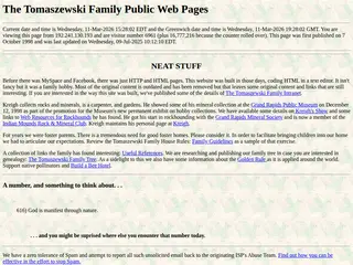 The Tomaszewski Family Public Web Pages