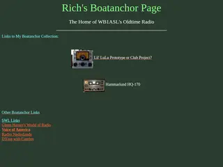 Radio Boatanchor Home Page