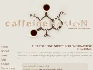 caffeineNATION _____ one more cup...