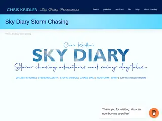 Sky Diary: storm chasing, photography, lightning and tornadoes