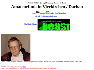 Homepage for Guenter Koellner, DL4MEA - Amateurfunk in Langerringen