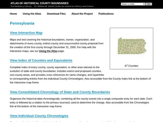 Pages | Pennsylvania | Atlas of Historical County Boundaries Project