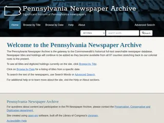 Pennsylvania Newspaper Archive