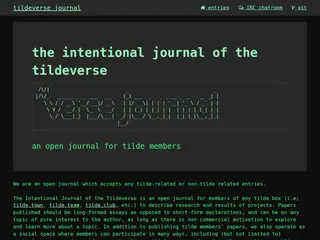 The Intentional Journal of the Tildeverse | open journal for tildes