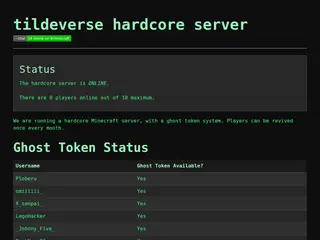 tildeverse hardcore server