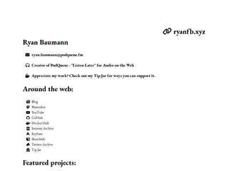 Ryan Baumann - ryanfb.xyz