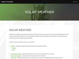 R6 Army MARS: Consolidated Solar Weather