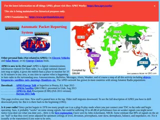 APRS: Automatic Packet Reporting System