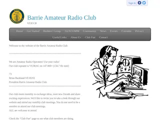 Barrie Amateur Radio Club - Home