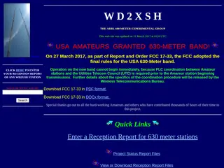 The 500 KC Amateur Radio Experimental Group