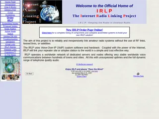 IRLP - Internet Radio Linking Project
