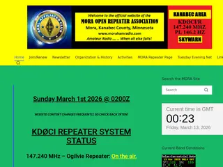 Mora Open Repeater Association – Amateur Radio …. .. When all else fails