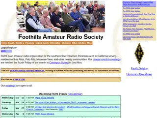 FARS - Foothills Amateur Radio Society