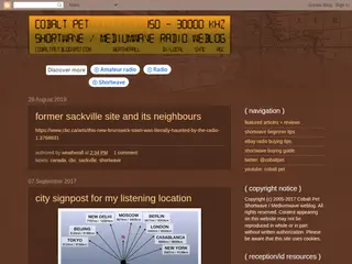 cobalt pet shortwave / mediumwave weblog