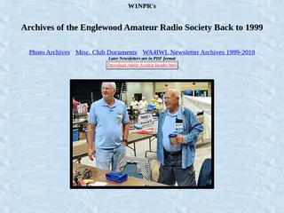 Archives of the Englewood Amateur Radio Society 1999-2017