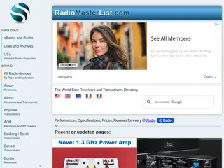 Home Page | RadioMasterList.com | Radio Specs and Prices Directory