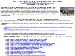 TELEGRAPH, SCIENTIFIC INSTRUMENT & RADIO MUSEUMS